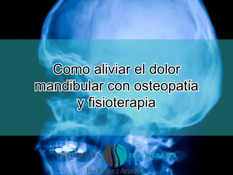 Como Aliviar Dolor Mandibular