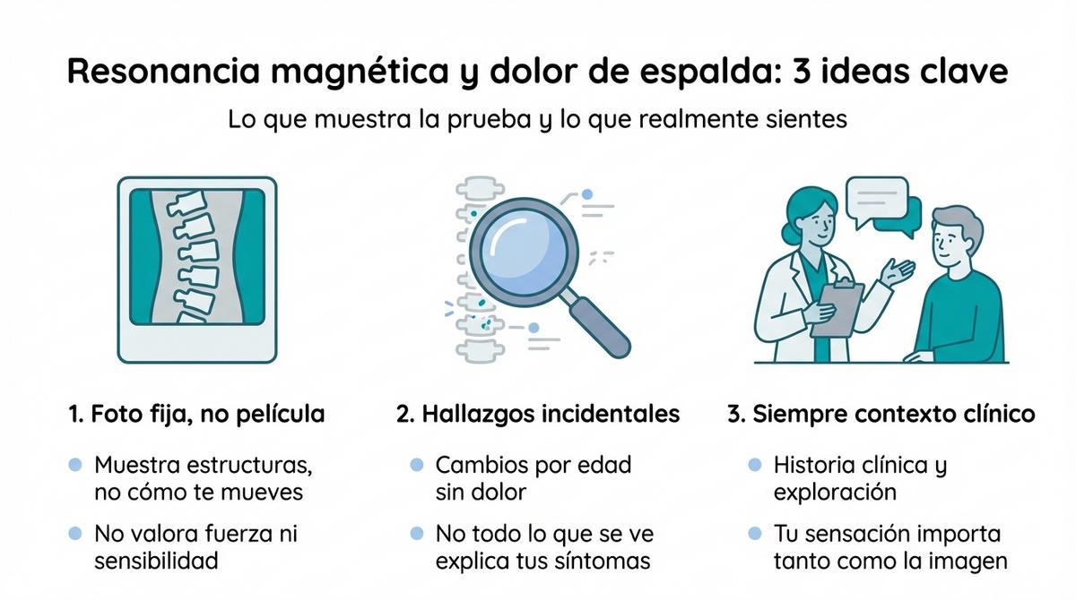 Diagrama comparativo que muestra las diferencias visuales y conceptuales entre abombamiento, protrusión discal y hernia discal.